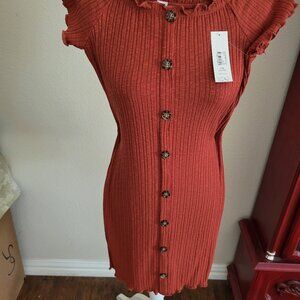 NO BOUNDERIES dress, YOU CHOOSE  red, green, mustart or black! SIZE XL